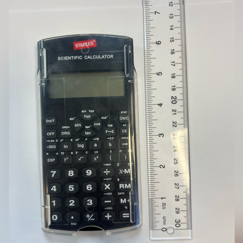 Staples Scientific Calculator Model BD-107i with Cover
